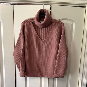 Lovers + Friends Mauve Turtleneck Sweater